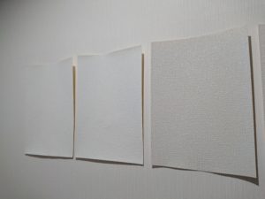 サンゲツショールームレポ 基本のホワイトクロス選び 織物調 塗り壁調 はるすけリっきっき